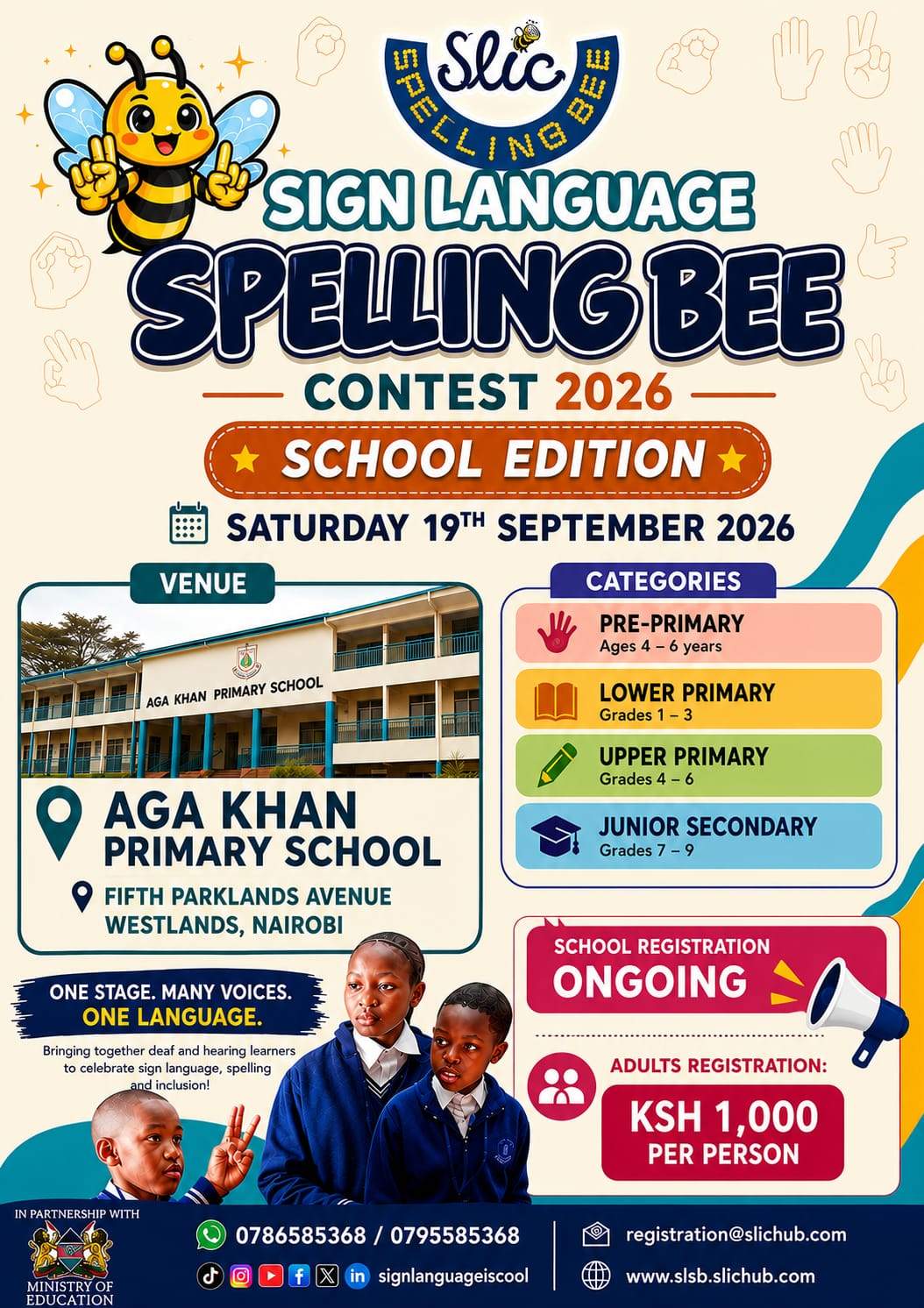 SIGN LANGUAGE SPELLING BEE - SCHOOL EDITION